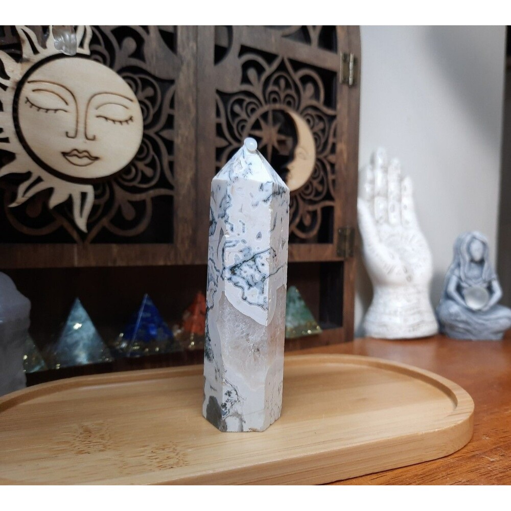 Druzy Crazy Lace Agate Crystal Tower